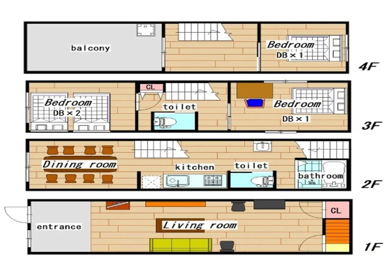 Third Kashiwagi Building 1St Floor, 2Nd Floor - Vacation Stay 8068 Osaka